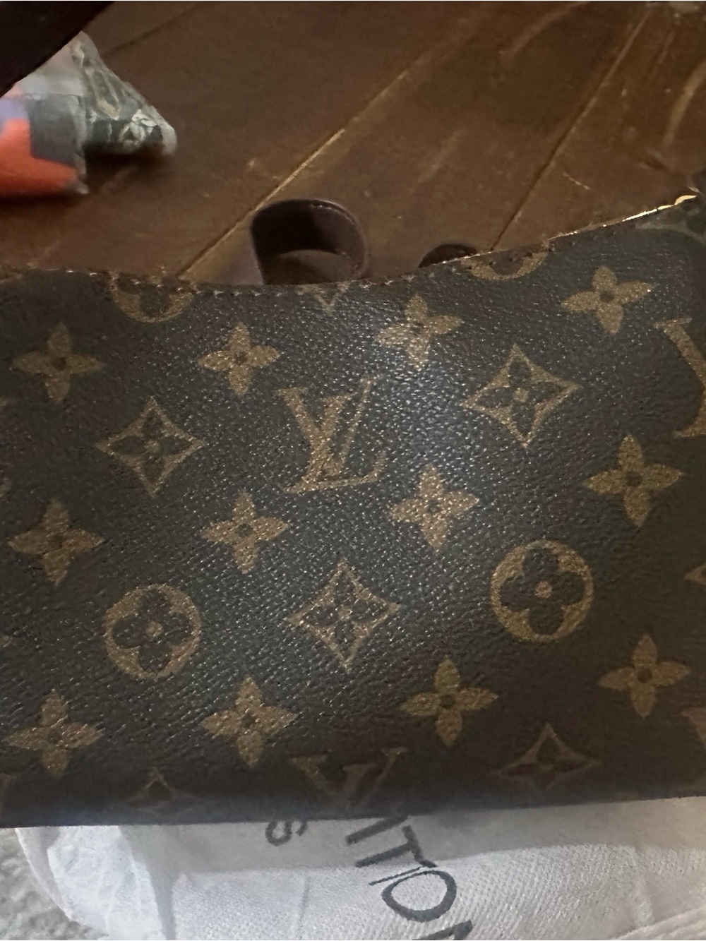 Source Unknown Brown & Gold Monogram Shoulder Bag - Picture 5 of 13